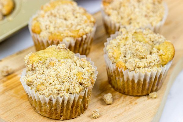 These Banana Walnut Muffins are a classic...just try not to eat all of the streusel first!