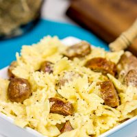 This Chipotle Brats Mac and Cheese is a tasty grown-up version of a childhood favorite!