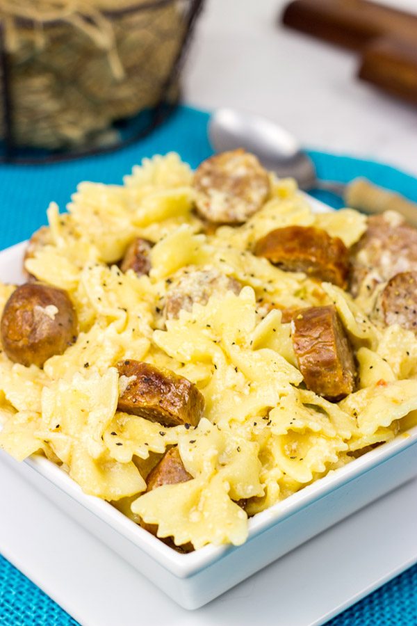 This Chipotle Brats Mac and Cheese is a tasty grown-up version of a childhood favorite!