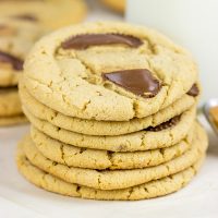 It's hard to beat the chocolate + peanut butter combo! These Chocolate Peanut Butter Cup Cookies are a favorite around here!