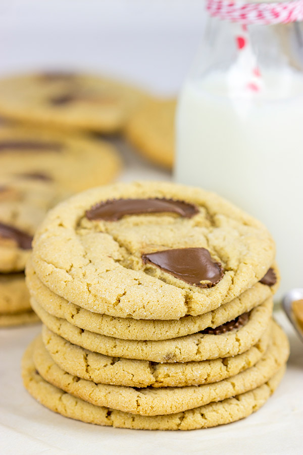 It's hard to beat the chocolate + peanut butter combo! These Chocolate Peanut Butter Cup Cookies are a favorite around here!
