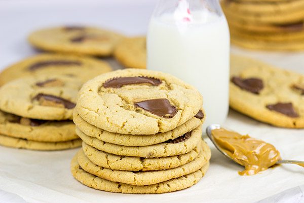 It's hard to beat the chocolate + peanut butter combo! These Chocolate Peanut Butter Cup Cookies are a favorite around here!