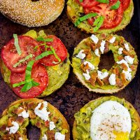 Grab a bagel and mix up lunch with this Guacamole Toast: 3 Ways!