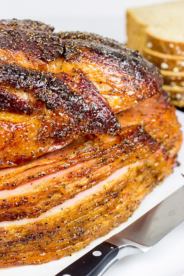 Are ham sammiches your thing? Then you've got to try this Smoked Maple Glazed Ham!