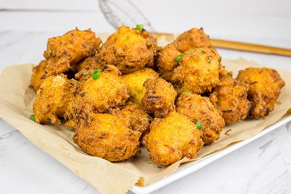 Often served with fried fish, Hushpuppies are a classic southern side dish!