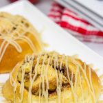 These Caramel Apple Cinnamon Rolls are the perfect way to welcome in the cooler October temperatures!