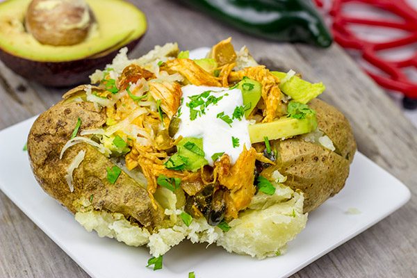 Who says you need tortillas for tacos? These Enchilada Baked Potatoes make for a delicious dinner!