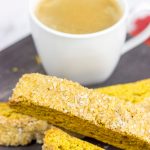 These Pumpkin Spice Biscotti are a great Fall treat...and they're perfect alongside a Pumpkin Spice Latte!