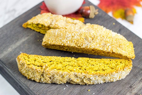 These Pumpkin Spice Biscotti are a great Fall treat...and they're perfect alongside a Pumpkin Spice Latte!