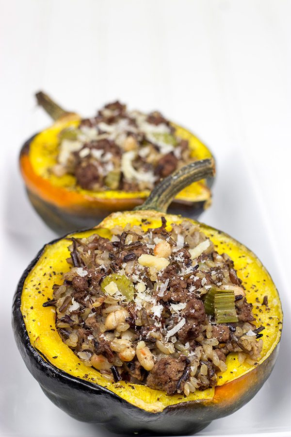 These Stuffed Acorn Squash make for a fun and healthy Autumn dinner!