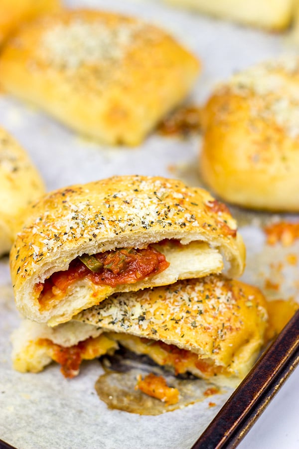 Who says pizza needs to be served by the slice? These Stuffed Pepperoni Pizza Rolls are a tasty twist on a classic!