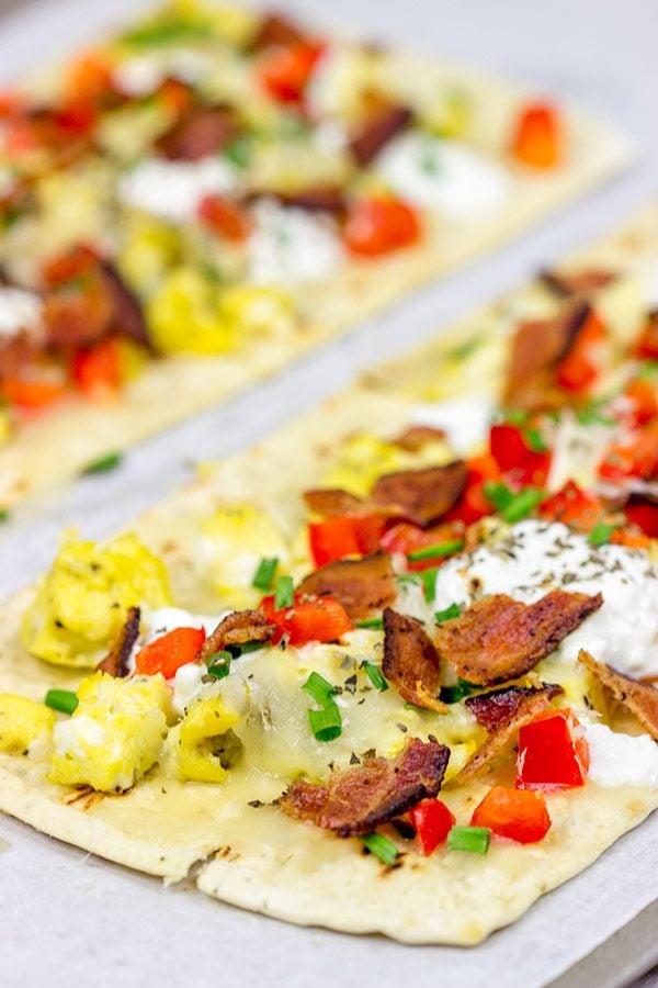 Who says you can't have pizza for breakfast? This Thin Crust Breakfast Pizza is a great way to start the day!