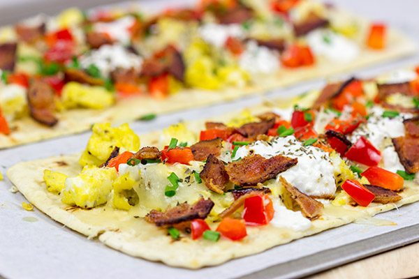 Who says you can't have pizza for breakfast? This Thin Crust Breakfast Pizza is a great way to start the day!