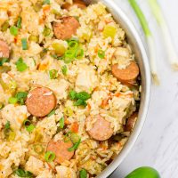 Chicken and Sausage Jambalaya is a classic Cajun dish...and it's perfect for a weeknight meal!