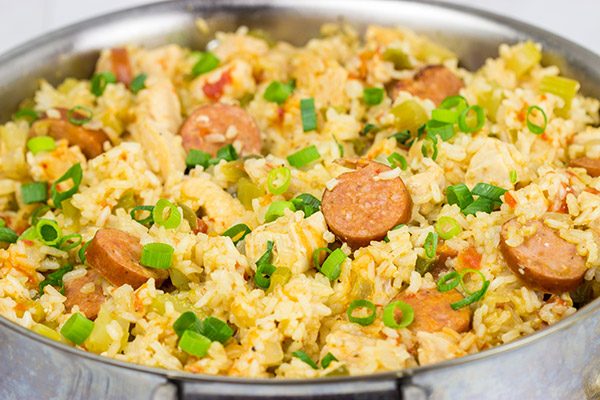 Chicken and Sausage Jambalaya is a classic Cajun dish...and it's perfect for a weeknight meal!