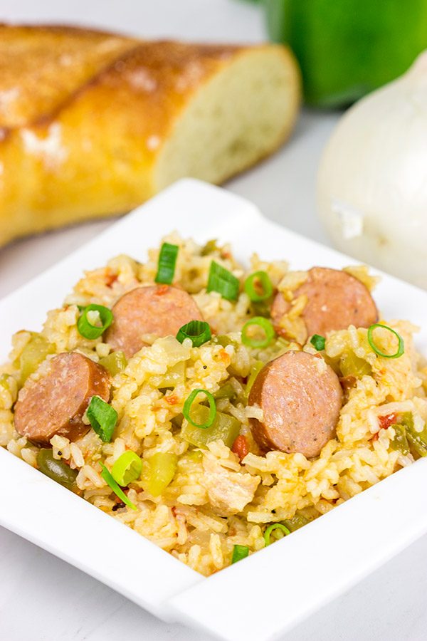 Chicken and Sausage Jambalaya is a classic Cajun dish...and it's perfect for a weeknight meal!