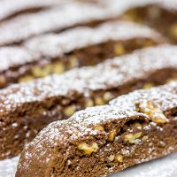 Biscotti are an easy treat to make...and they make great neighbor/teacher gifts! These Chocolate Walnut Biscotti are one of my favorites!