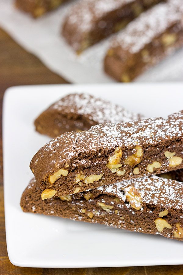 Biscotti are an easy treat to make...and they make great neighbor/teacher gifts! These Chocolate Walnut Biscotti are one of my favorites!