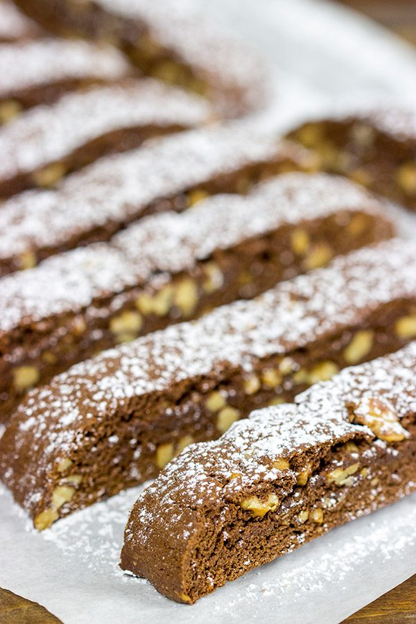 Biscotti are an easy treat to make...and they make great neighbor/teacher gifts! These Chocolate Walnut Biscotti are one of my favorites!