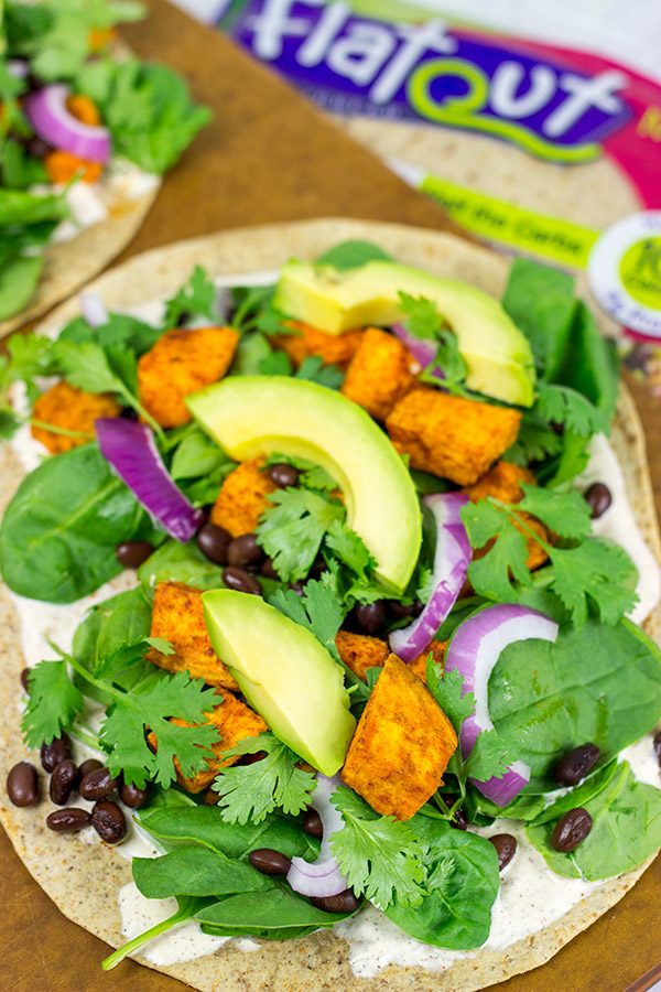 These Southwestern Veggie Wraps are packed with layers of flavor...starting with seasoned sweet potatoes!
