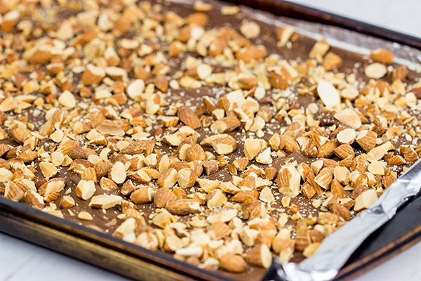 This Chocolate Almond Toffee is an easy treat to make...just try not to eat it all at once!