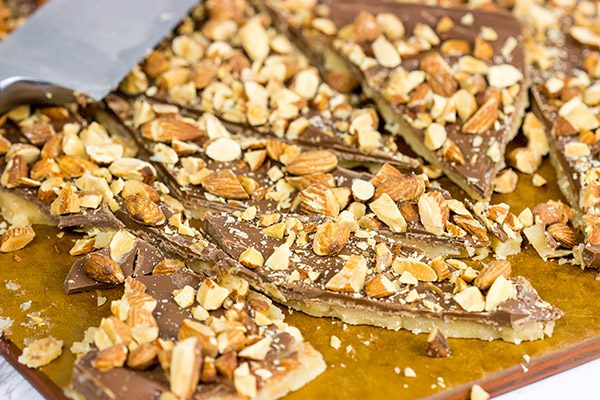 This Chocolate Almond Toffee is an easy treat to make...just try not to eat it all at once!