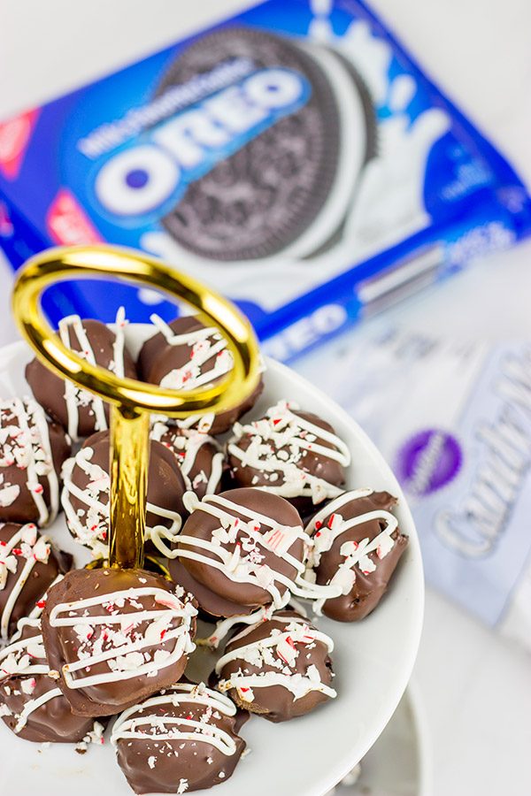 These Peppermint Oreo Cookie Balls are a fun twist on a classic holiday treat!