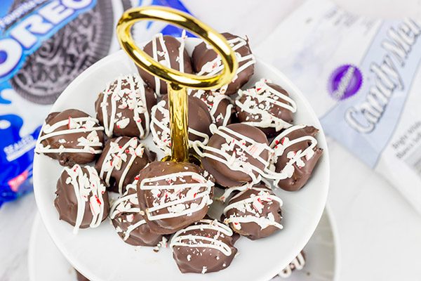 These Peppermint Oreo Cookie Balls are a fun twist on a classic holiday treat!