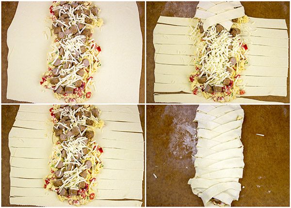 This Sausage and Egg Breakfast Braid is a fun way to serve up a weekend breakfast!