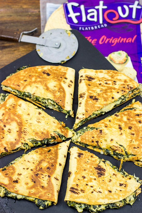 As the nights turn colder, it's time to warm up with some tasty comfort food...like these Spinach Artichoke Quesadillas!