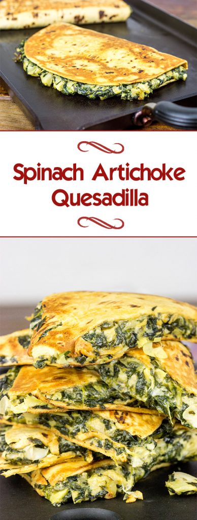 As the nights turn colder, it's time to warm up with some tasty comfort food...like these Spinach Artichoke Quesadillas!