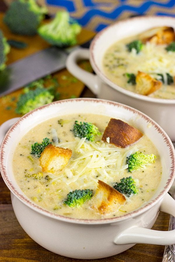 This Broccoli Cheddar Soup is creamy and delicious...and it's a favorite for these cold winter days!