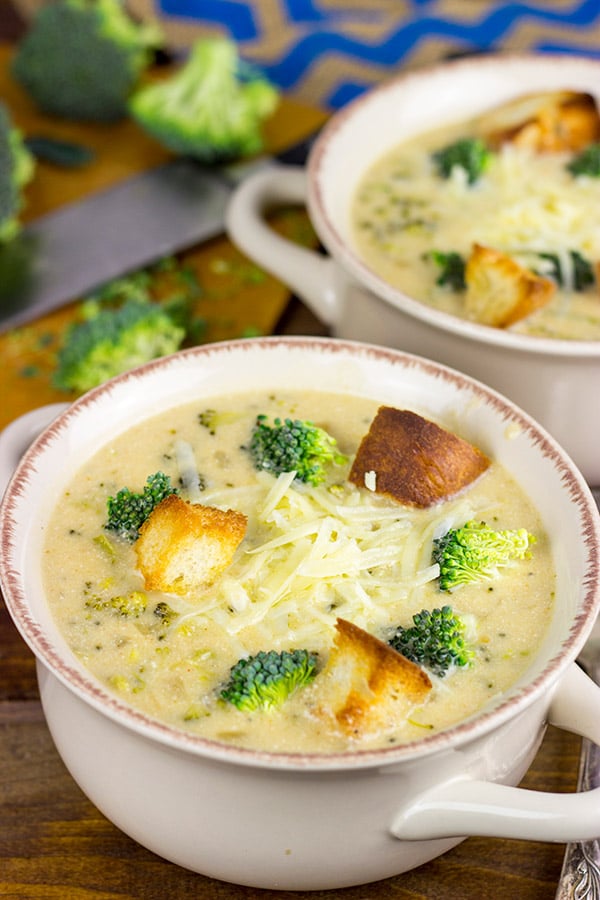 This Broccoli Cheddar Soup is creamy and delicious...and it's a favorite for these cold winter days!