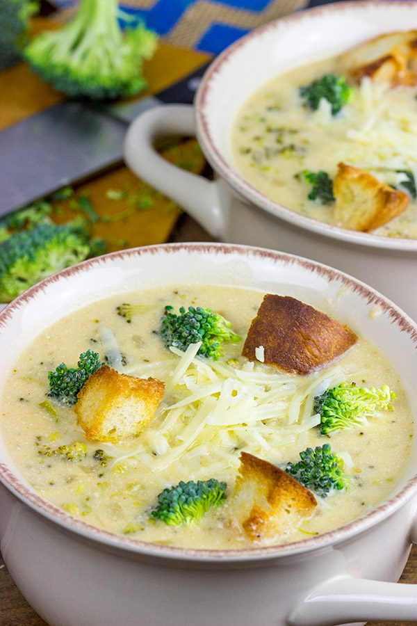 This Broccoli Cheddar Soup is creamy and delicious...and it's a favorite for these cold winter days!