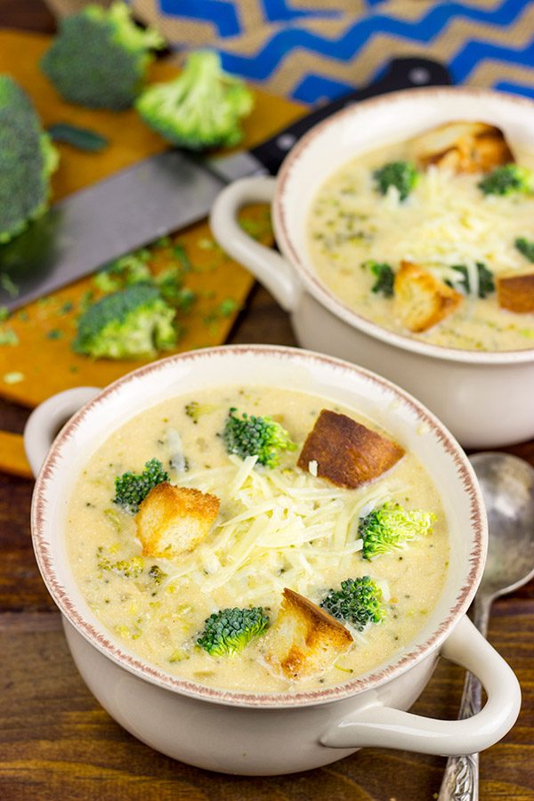 This Broccoli Cheddar Soup is creamy and delicious...and it's a favorite for these cold winter days!