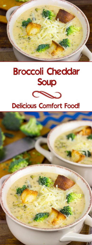 This Broccoli Cheddar Soup is creamy and delicious...and it's a favorite for these cold winter days!