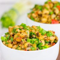 These Cajun Black-Eyed Peas are an easy and healthy side dish...and they'll bring you good luck, too!