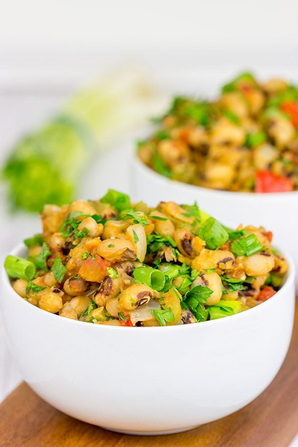 These Cajun Black-Eyed Peas are an easy and healthy side dish...and they'll bring you good luck, too!