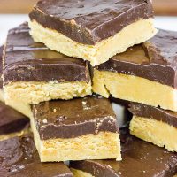 This Chocolate Peanut Butter Fudge is really easy to make...and it tastes like a homemade Reese Cup!