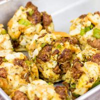 These Italian Stuffing Balls are a fun twist on the classic holiday side dish!