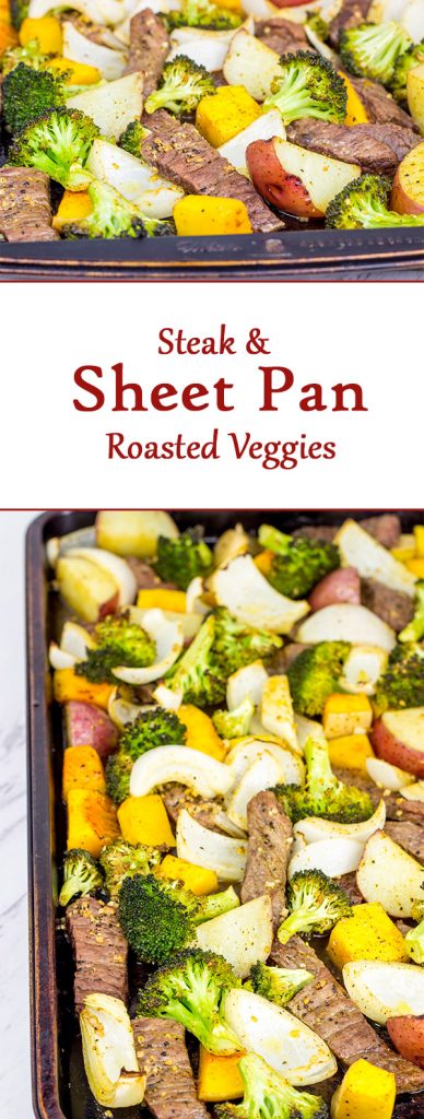 Looking for an easy dinner during the busy holiday season? Give this Sheet Pan Steak and Roasted Veggies a shot!