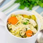 This Slow Cooker Chicken Noodle Soup is perfect for cold winter days when you just want to curl up on the couch with a good book!