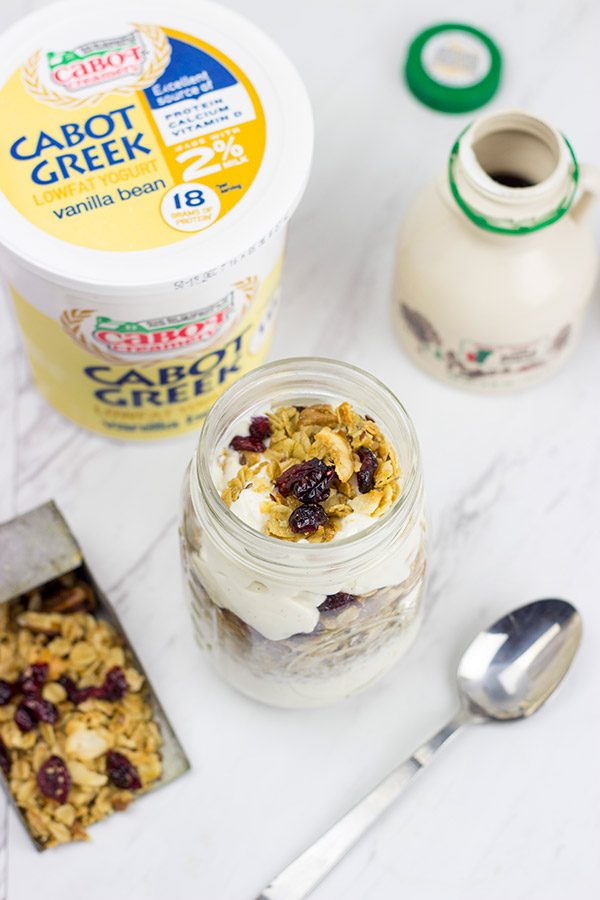 This Maple Pecan Granola is our go-to breakfast for busy weekday mornings!