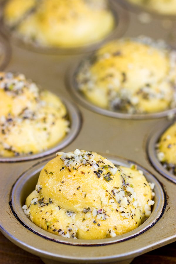 These Muffin Tin Garlic Knots are easy and delicious...and they're the perfect game-time appetizer!