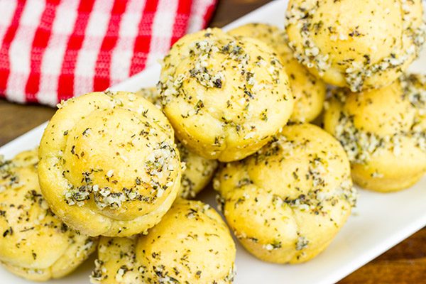 These Muffin Tin Garlic Knots are easy and delicious...and they're the perfect game-time appetizer!