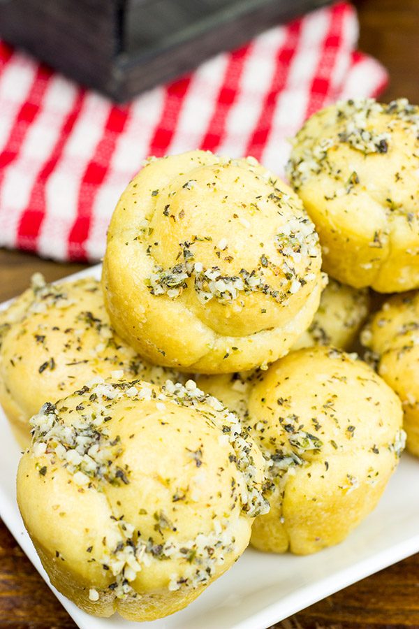 These Muffin Tin Garlic Knots are easy and delicious...and they're the perfect game-time appetizer!