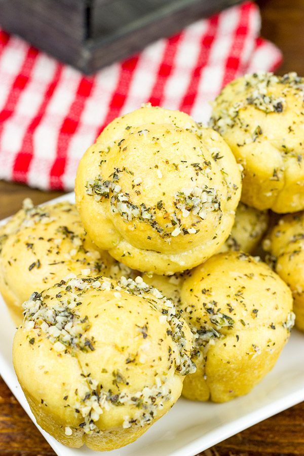 These Muffin Tin Garlic Knots are easy and delicious...and they're the perfect game-time appetizer!