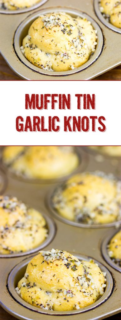 These Muffin Tin Garlic Knots are easy and delicious...and they're the perfect game-time appetizer!