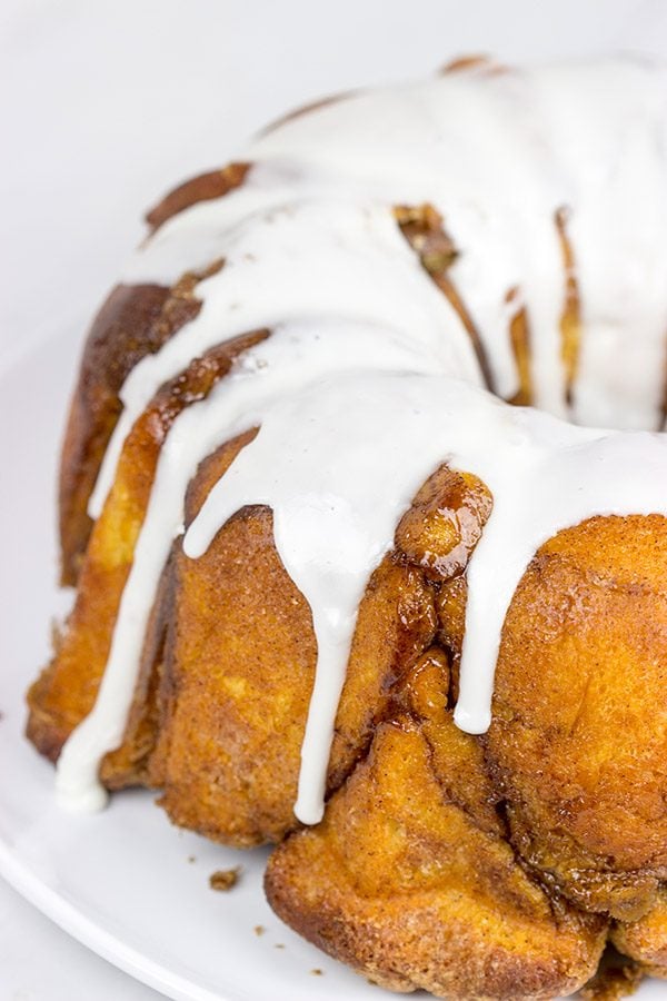 This Pull-apart Monkey Bread is a classic! Not only does it taste delicious, but you get to eat it with your hands...and that makes it even better!