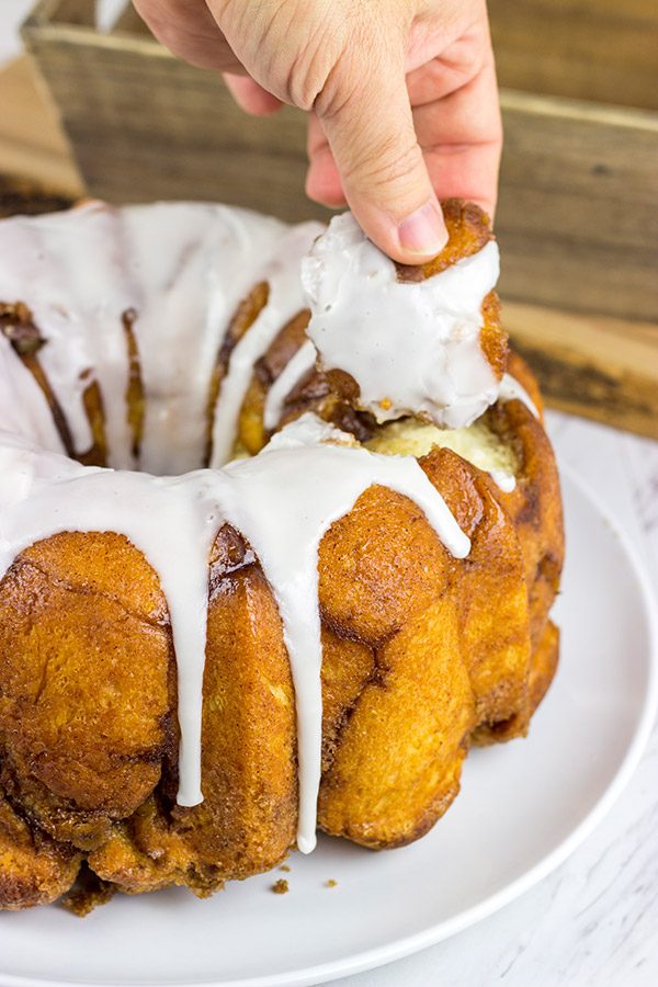 This Pull-apart Monkey Bread is a classic! Not only does it taste delicious, but you get to eat it with your hands...and that makes it even better!